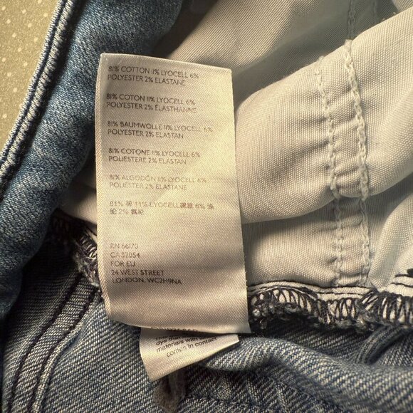 Women's 28 Pilcro Letterpress High-Rise Skinny Bootcut Jeans Anthropologie - Picture 11 of 11